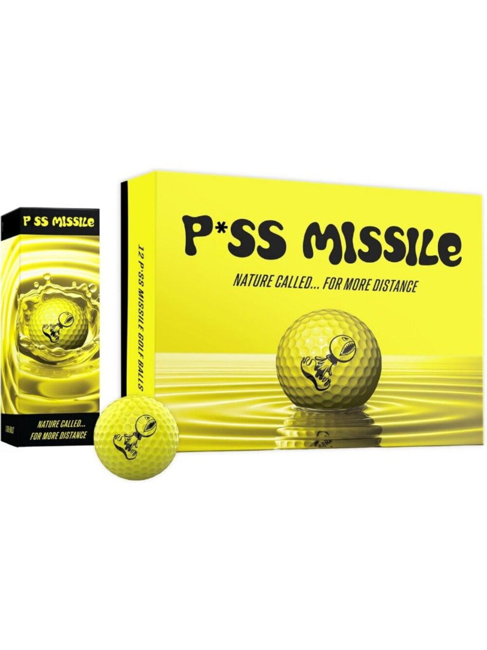 High Compression Golf Balls - 4-Pack, Surlyn Cover, Lower Spin for Longer Shots